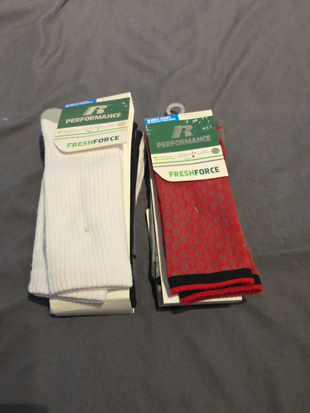 Russell Athletic FreshForce Crew Socks - 5 Pair